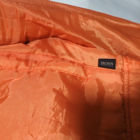 Hugo Boss Men's Size L Reversible Grey & Orange Zip Up Hoodie - Picture 8 of 10